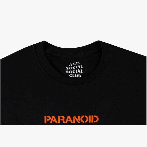 anti social social club paranoid t shirt
